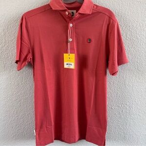 Duck Head Sunkist Red Cotton Blend Polo Shirt Men’s XS NWT